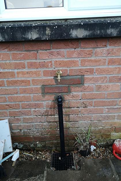 Outdoor tap installation | Wigan, Warrington & St Helens